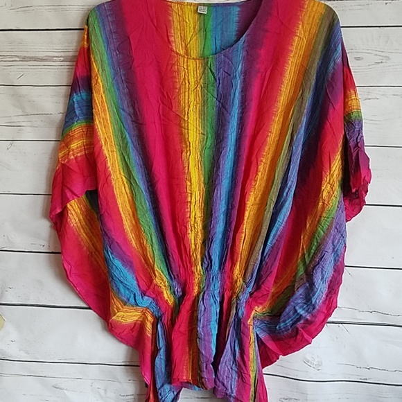 Tops - Rainbow Pride Poncho